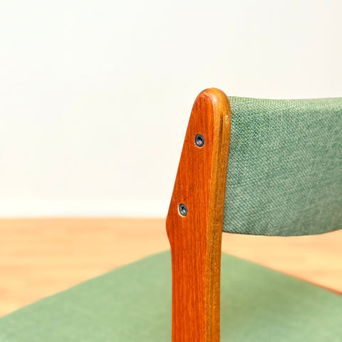 Danish set of 4 dining chairs in teak by Eric Buch