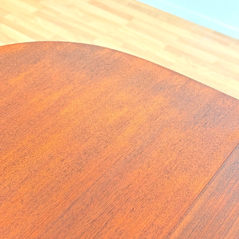 Swedish oval dining table in teak