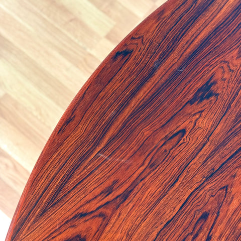 Round dining table in Santos rosewood by Omann Jun, 1950s-60s, Denmark
