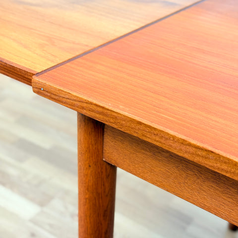 Danish rectangular dining table in teak