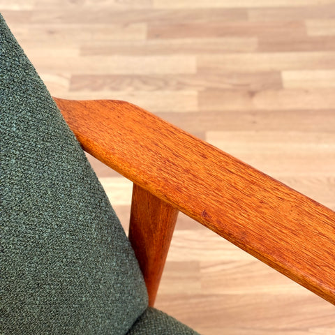Swedish armchair in solid teak