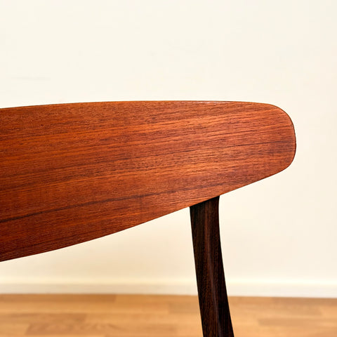 Set of 8 dining chairs in teak, 1950s-60s, Denmark