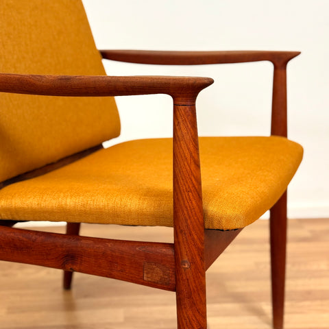 Danish armchair in solid teak