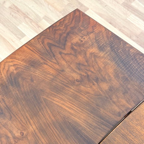 Danish dining table in walnut & teak