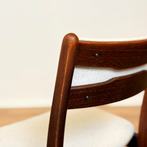 Danish set of 8 dining chairs in oak & beech by Findahl