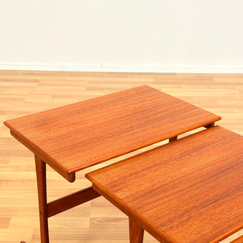 Danish set of nest of tables in teak