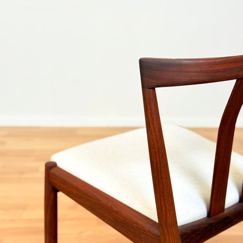 Swedish set of 2 dining chairs in walnut by Kai Kristiansen for IKEA, model "Turku"
