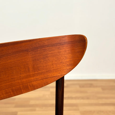 Danish dining chairs in teak & walnut
