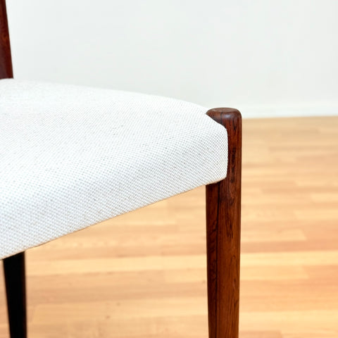 Danish dining chairs in Santos rosewood by Knud Færch