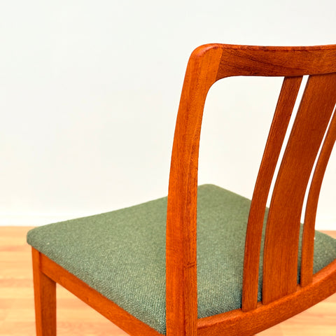 Swedish dining chairs in teak by AB Linde Nilsson, Lammhult