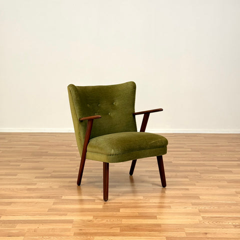Danish armchair in solid walnut