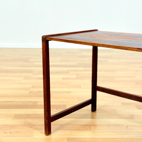 Danish side table in Santos rosewood