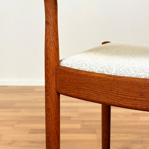 Danish set of 4 dining chairs in oak by FDB Møbler