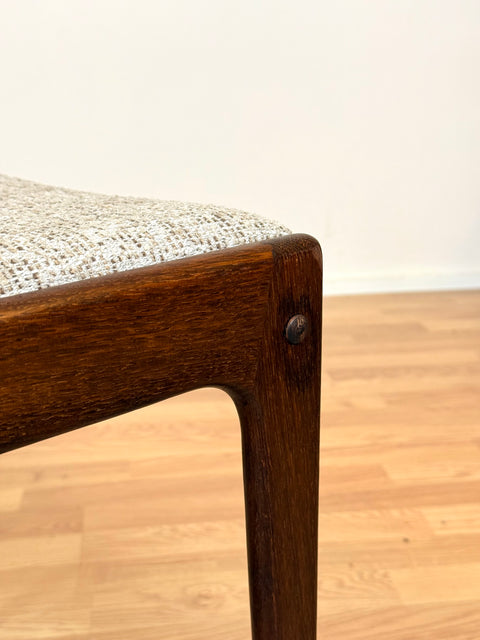 Danish set of 6 dining chairs in oak by Uldum Mobelfabrik