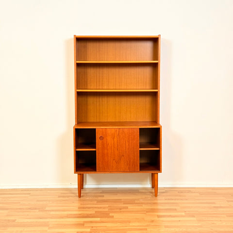 Swedish bookshelf in teak & beech