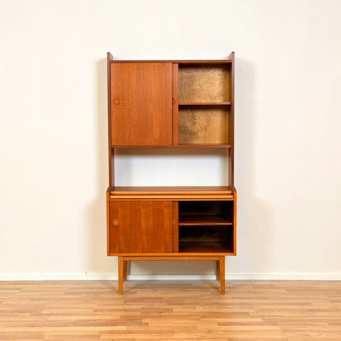Swedish bookshelf in teak and beech
