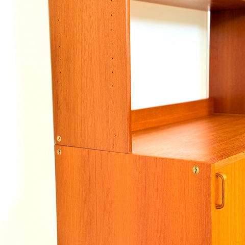 Swedish bookshelf in teak by Bertil Fridhagen for Bodafors