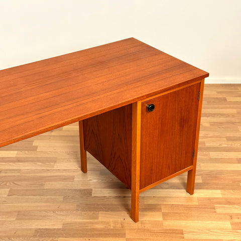Swedish writing desk in teak, 1960s-70s
