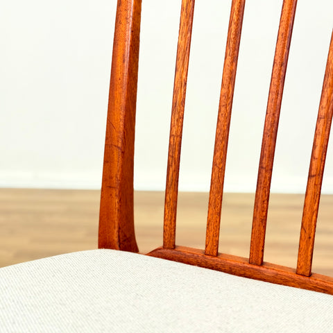Swedish set of 4 dining chairs in teak by Carl Malmsten