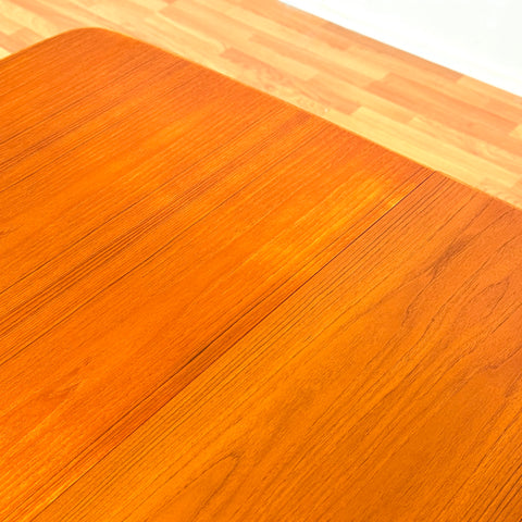 Swedish dining table in teak & oak