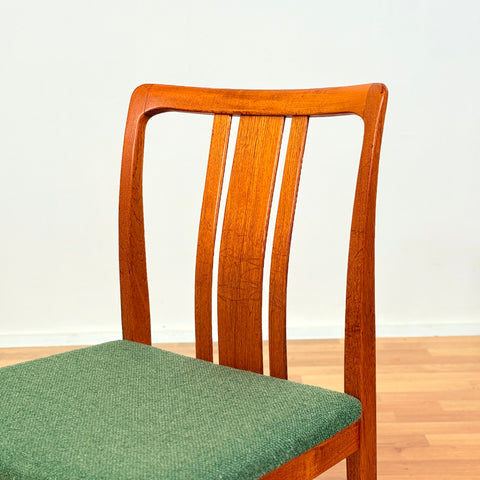 Swedish dining chairs in teak by AB Linde Nilsson, Lammhult
