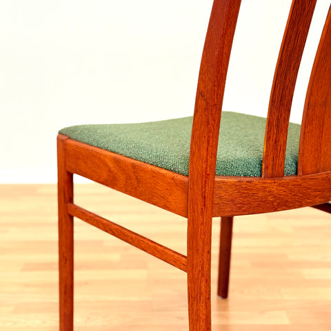 Swedish set of 4 dining chairs in teak