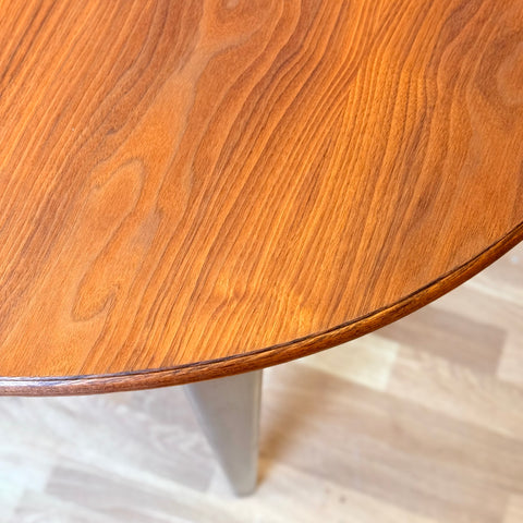 Swedish oval dining table in walnut by Svante Skogh