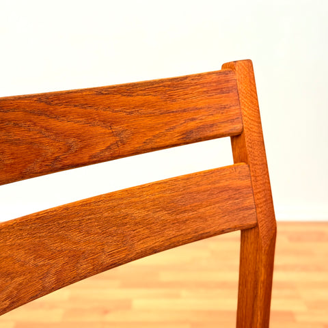 Danish dining chairs in solid oak by Kurt Østervig, for KP Møbler