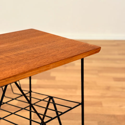 Swedish side table in teak