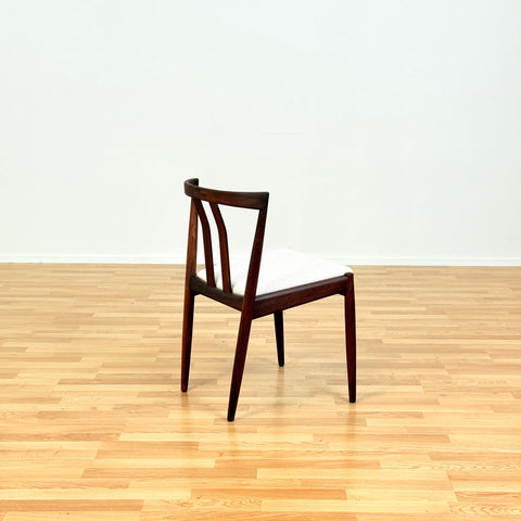 Swedish set of 2 dining chairs in walnut by Kai Kristiansen for IKEA, model "Turku"