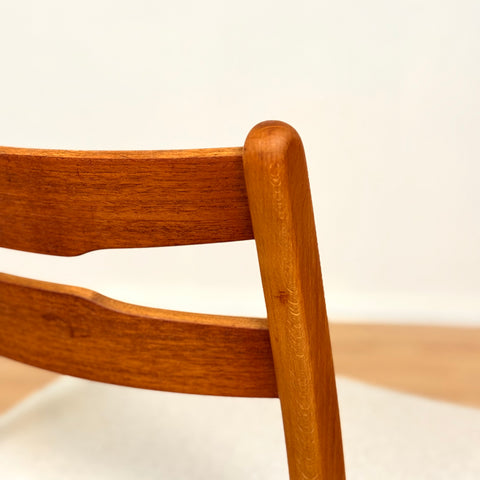 Danish set of 6 dining chairs in teak & beech by Findahl