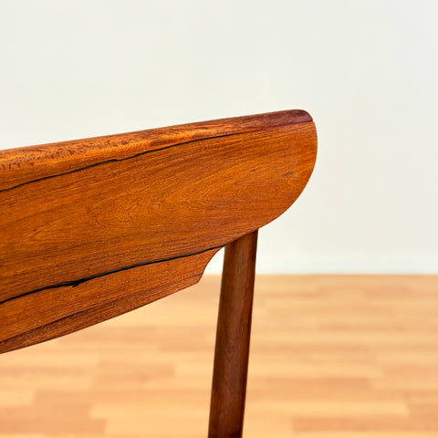 Danish set of 4 dining chairs in Santos rosewood