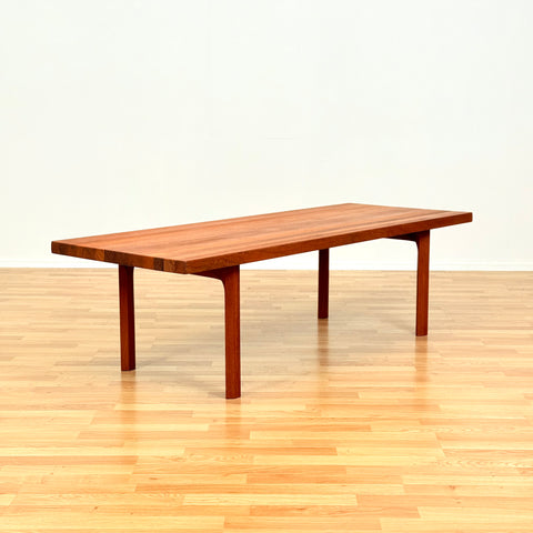 Danish coffee table in solid teak by Illum Wikkelsø for Mikael Laursen A/S
