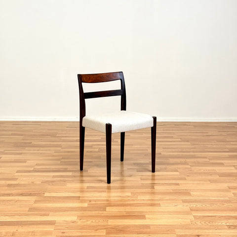 Swedish dining chairs in Santos rosewood by Troeds