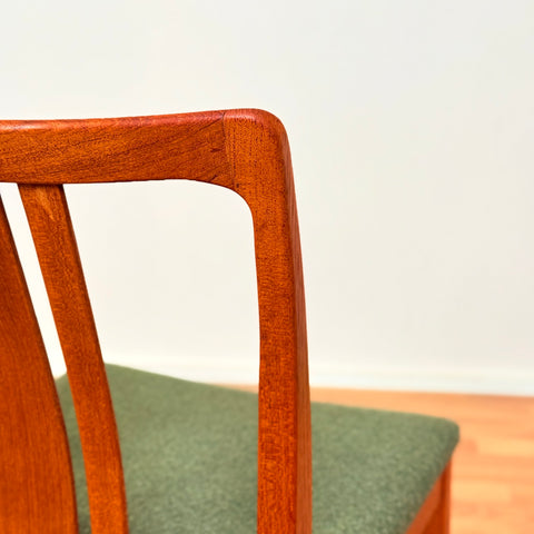 Swedish dining chairs in teak by AB Linde Nilsson, Lammhult