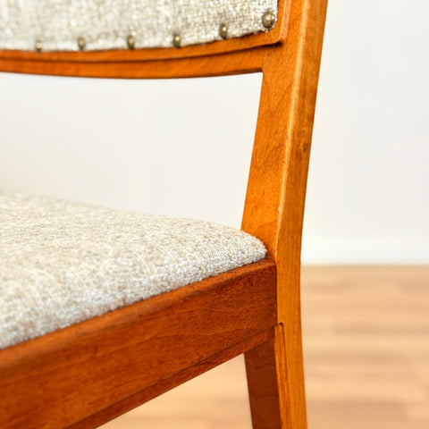 Swedish dining chairs in teak by Bertil Fridhagen for Bodafors