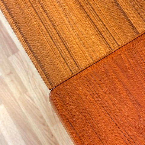 Danish rectangular dining table in teak by Vejle stole og møbelfabrik