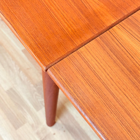 Danish rectangular dining table in teak