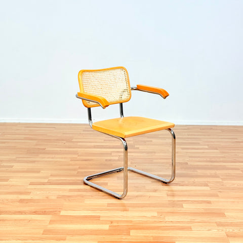 Italian set of 6 dining chairs by Marcel Breuer, model 'Cesca B32'