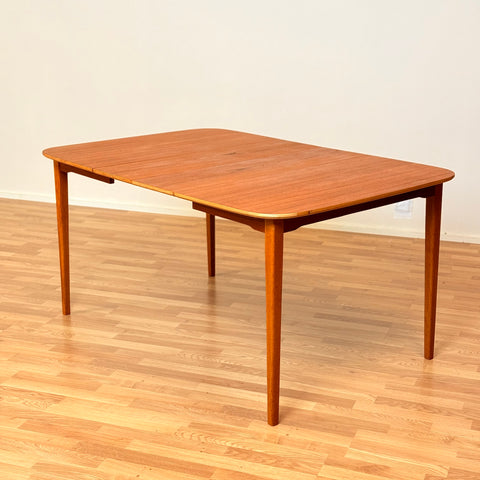 Swedish square dining table in teak