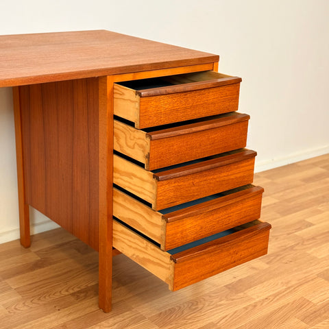 Swedish writing desk in teak, 1960s-70s