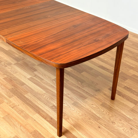 Dining table in walnut, 1950s-60s, Sweden