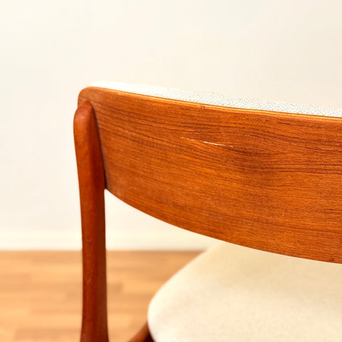 Danish set of 10 dining chairs in teak by B. Rasmussen for Thorso Mobelfabrik