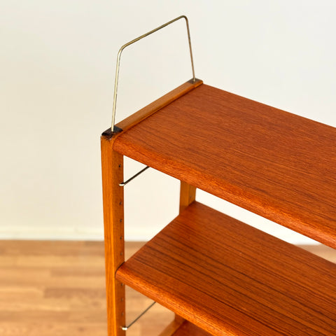 Swedish bookshelf in teak & beech by Bertil Fridhagen for Bodafors