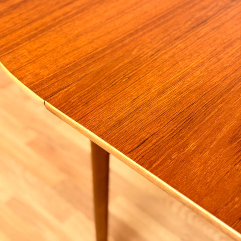 Swedish round dining table in teak