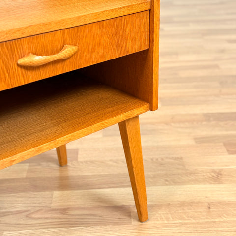 Swedish side table in beech