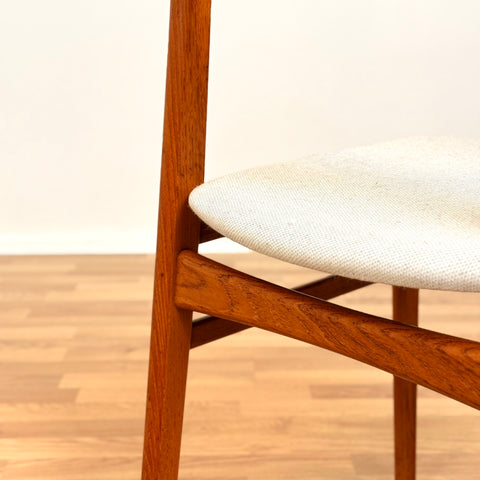 Danish set of 2 dining chairs in teak by Erik Kirkegaard