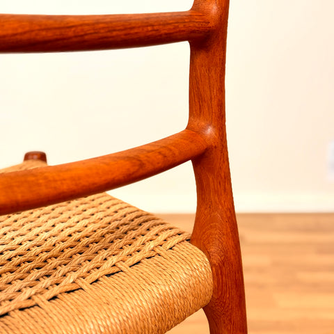 Danish dining chairs in teak by Niels O. Moller