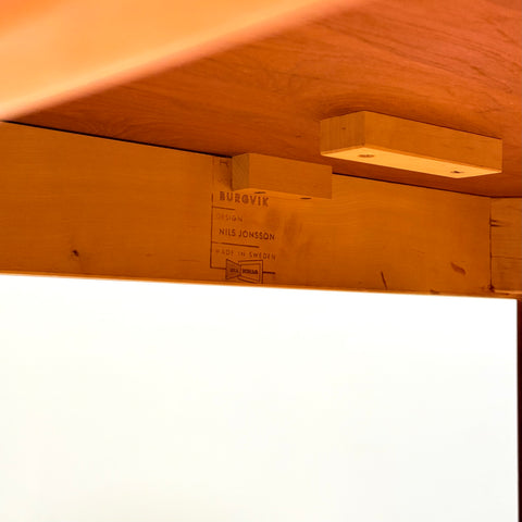 Swedish rectangular dining table in teak by Nils Jonsson for Troeds Bra Bohag