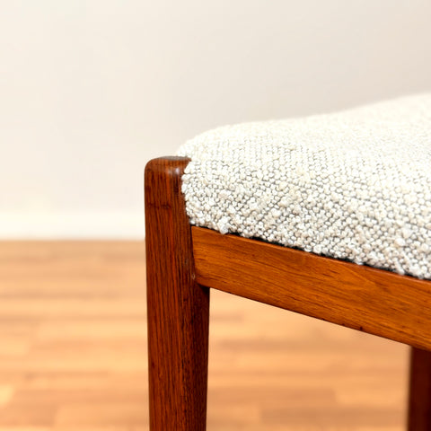 Swedish dining chairs in walnut by Skaraborgs Möbelindustri AB